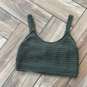Aerie olive green sweater tank